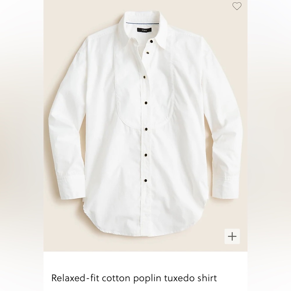 NWT J. Crew Tuxedo Shirt